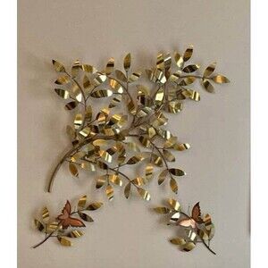 Gold Leaf Wall Decor Mcm With Butterfly’s
